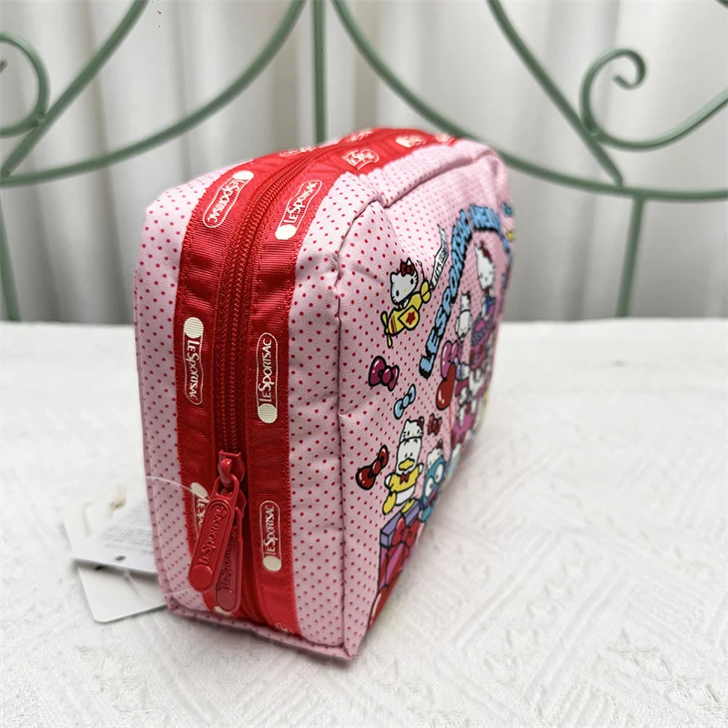 Lesportsacs Cartoon Hello Kitty Kawaii Gedrukt Handtas Crossbody Tas Casual Portemonnee Vakantie Verjaardagscadeau 12*9*2.5/11.5*9.5cm