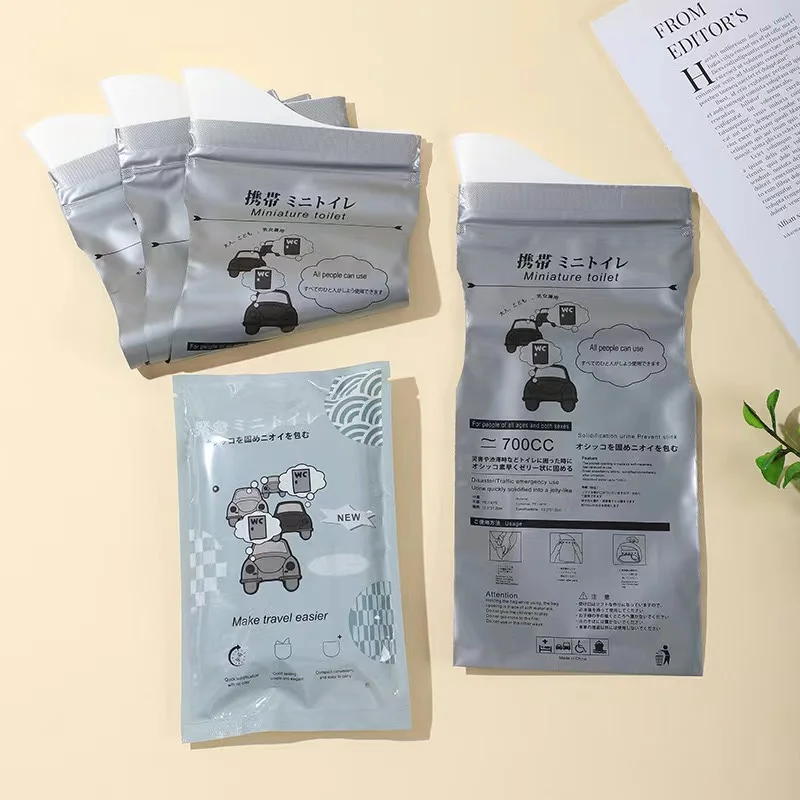 4/10pcs Outdoor Emergency Urine Bags 700ml Portable Urinal Bag for Female Baby Male Vomiting Bag Disposable Travel Mobile Toilet