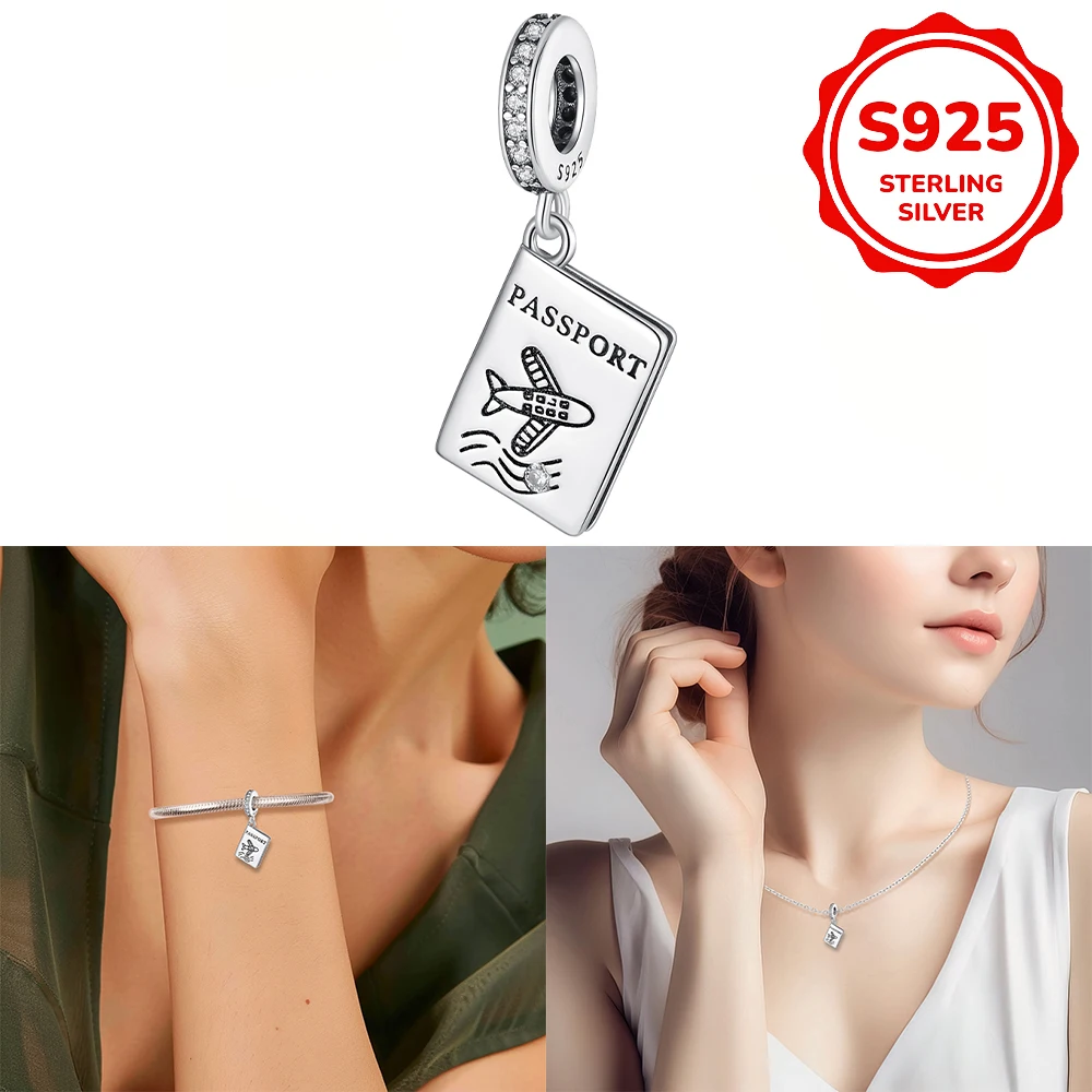 925 sterling silver pendant letter beads compatible with original bracelet necklace, men's and women's DIY jewelry gift