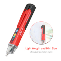 UNI-T Portable Non-contact AC Voltage Tester Pen Shaped V～Alert Detector with Sound and Light Alarm and LED Flashlight