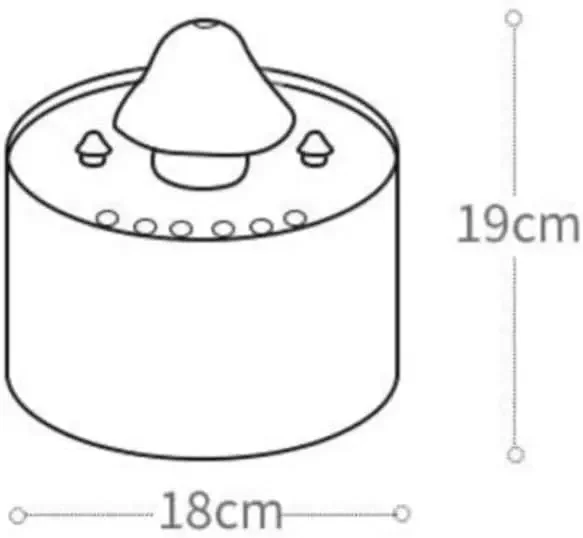 Ceramic Cat Water Fountain Automatic Dog Drinking Fountain Circulating Constant Temperature Mobile Pet Drinking Water Bowl