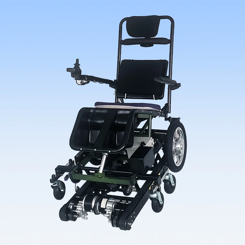 High Quality Auto Lightweight Portable Foldable Electric Climbing Stair Wheelchair for Disabled  Stair Climber Chair