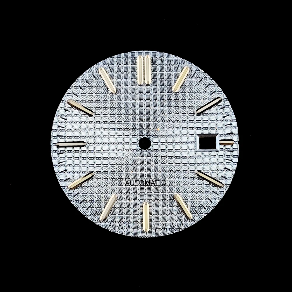 31.7mm NH35 watch dial men's watch custom logo watch dial green illuminated dial suitable for NH35 movement watch accessories