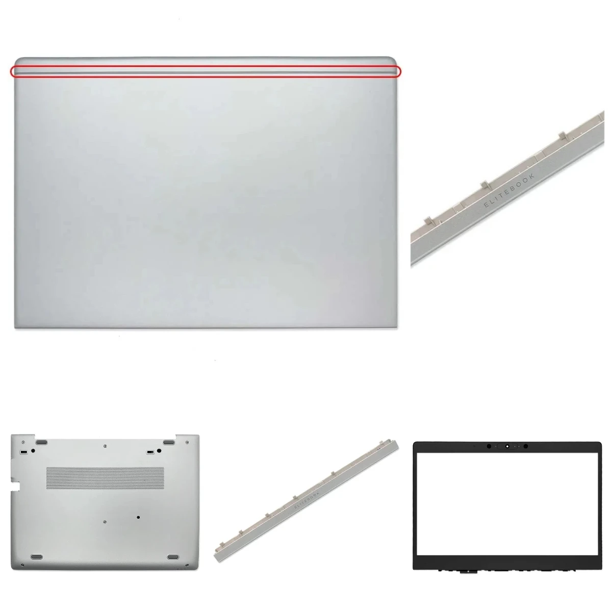 elitebook-745-740-g6-840-g6-ノートパソコン対応-lcdトップカバー、スクリーンベゼル、パームレスト、ボトムケース、abcdヒンジ、ヒンジカバー