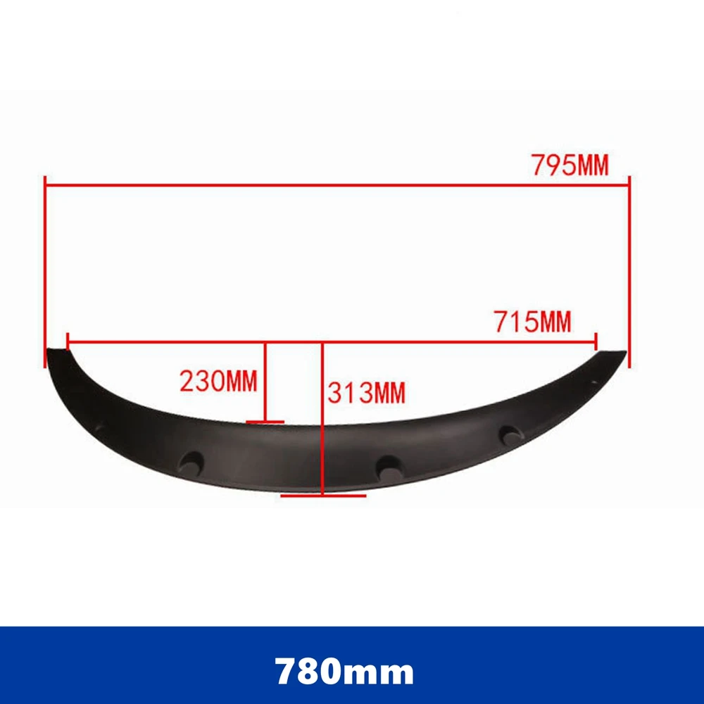 Universal 4pcs 78/84cm Car Fender Flares Arch Wing Extender Arch Brow Car Wheel Lip Body Kit Protective Cover Trim Mudguards