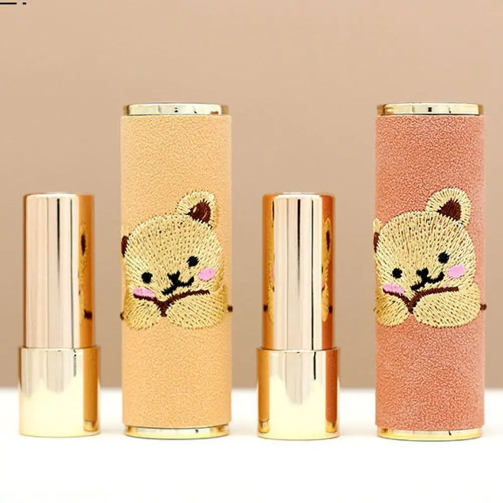 Little Bear Lipstick Container Refillable Bottles Replacement Holder Bounces Lipstick Tube Portable 3.5ML