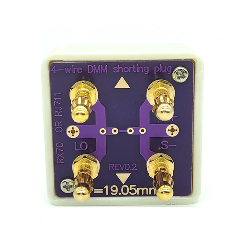 Desktop Multimeter 4-Wire Standard Resistor Kit Universal Four-Wire Short Circuiter Zero Point Calibration Socket