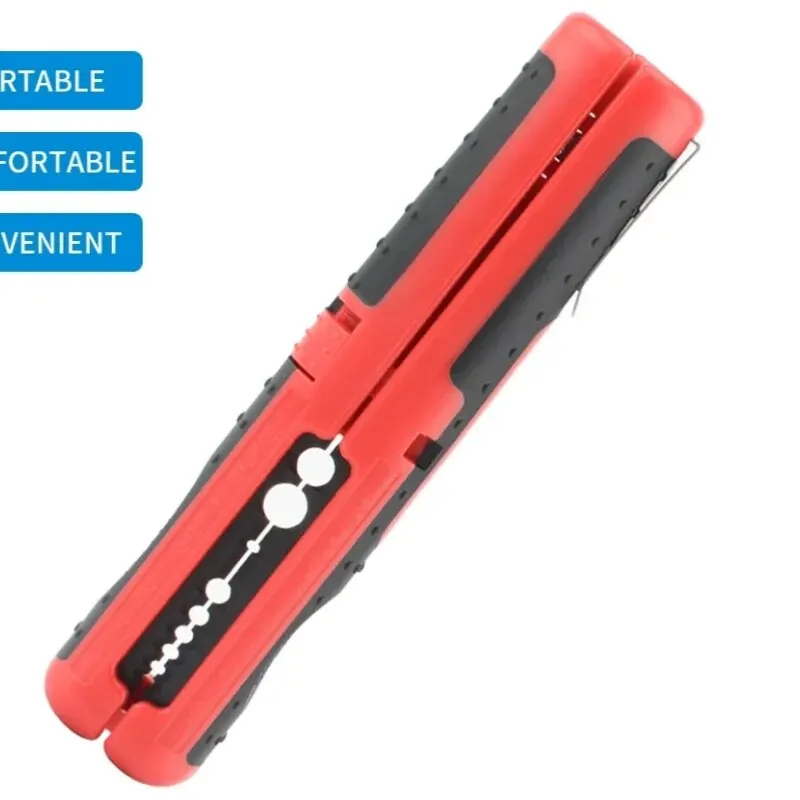 Multifunctional Cable Wire Stripper Cutter Pliers Hand Tool Hardware Tool Portable Anti-skid Handle Strip Pen Clip