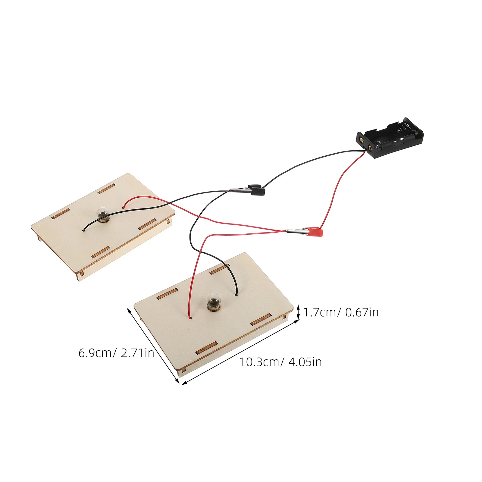 1Set Kids Science Kit Elektrisch Circuit Educatief Hulpmiddel Stem Gericht Veilig Duurzaam Natuurkunde Experimenten Interactief Leren