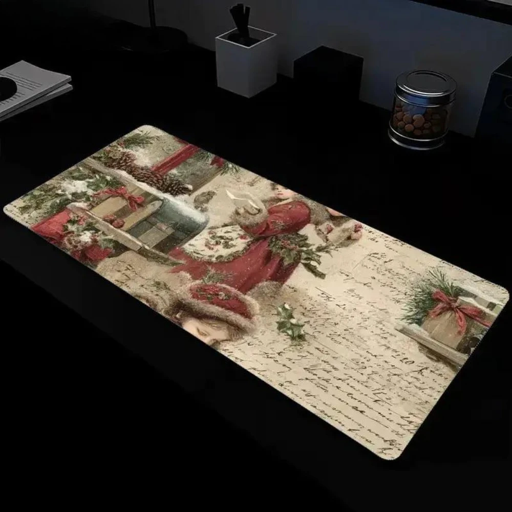 Handmade fabric mouse pad with elegant theme 