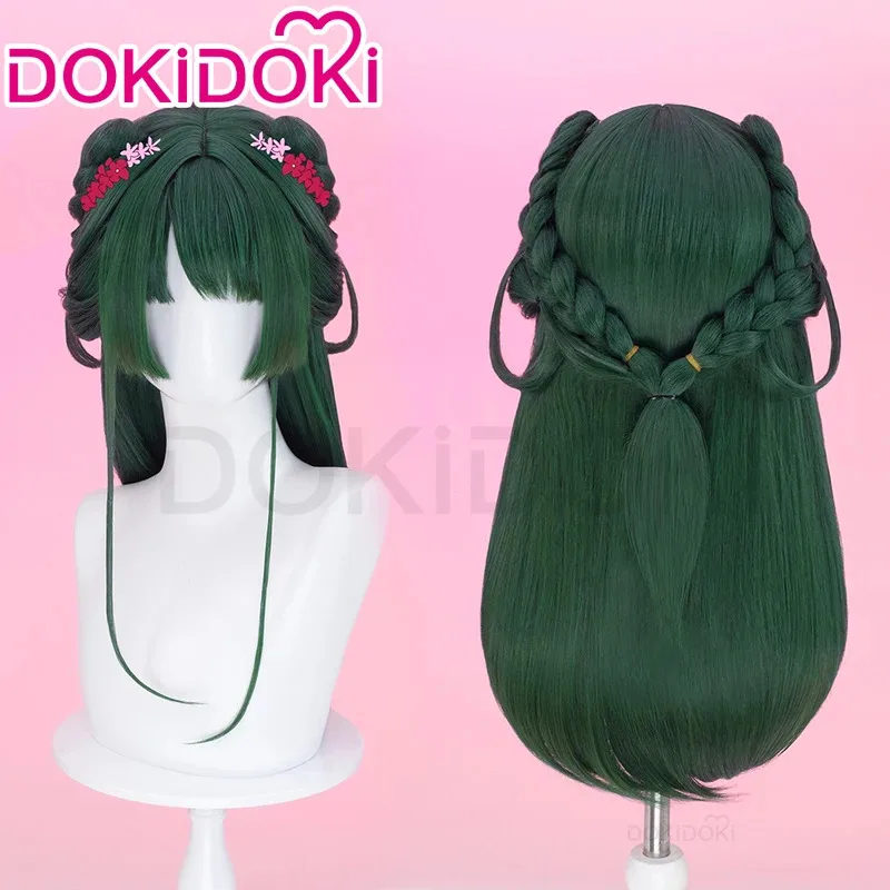 A2025 جديد في المخزون ماوماو أنيمي يوميات الصيدلي DokiDoki المرأة لطيف أسود أخضر طويل الشعر ماو شعر مستعار الذيل ★   هاكسيبا.