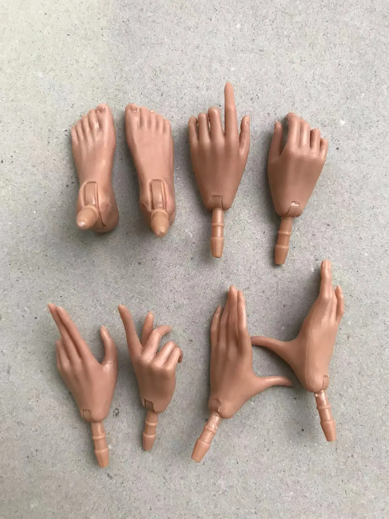 Universal Doll Hands Feet With Different Gesture Use For All 1/6 Dolls Doll Dressing Accessories MENGF Quality Doll Parts Decors