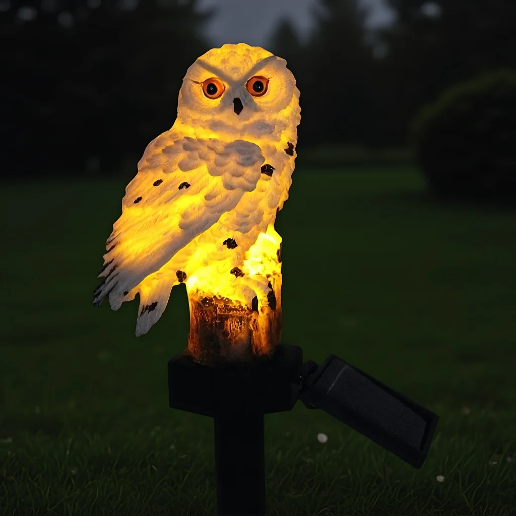 

Светодиодные солнечные садовые фонари в форме совы - водонепроницаемый ночник в форме совы, украшение для газона
