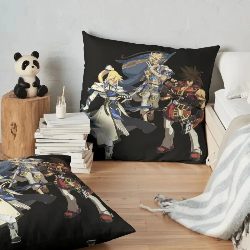 Guilty Gear Xrd #2 Print Pillow Cover Sofa Cushion Cover Living Room Bedroom Decor Polyester Pillow Case