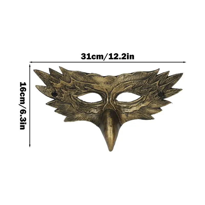 Eagle Mask Half Face Mask Cosplay Party Bird Costume Props For Halloween Masquerade Cosplay Fun Party Masks