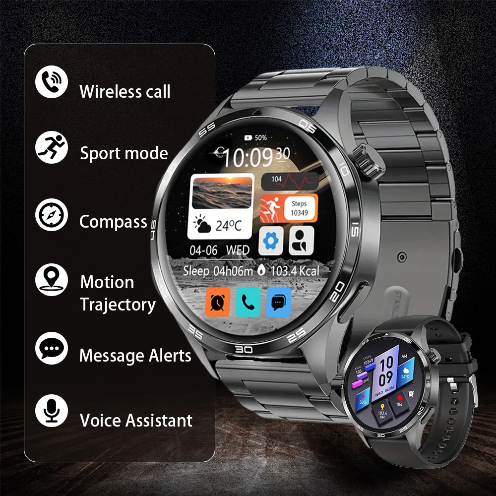 

Men's Rugged Smart Watch 1.53'' AMOLED Display Sleep SpO2 Heart Rate Monitor Pedometer Call Function Compatible