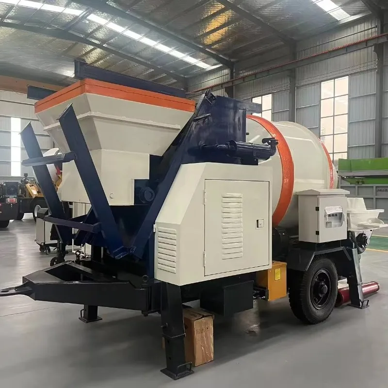 Mixing and Pumping Machine Output for Concrete Placing Flooring Projects Integrated Conveying Equipment