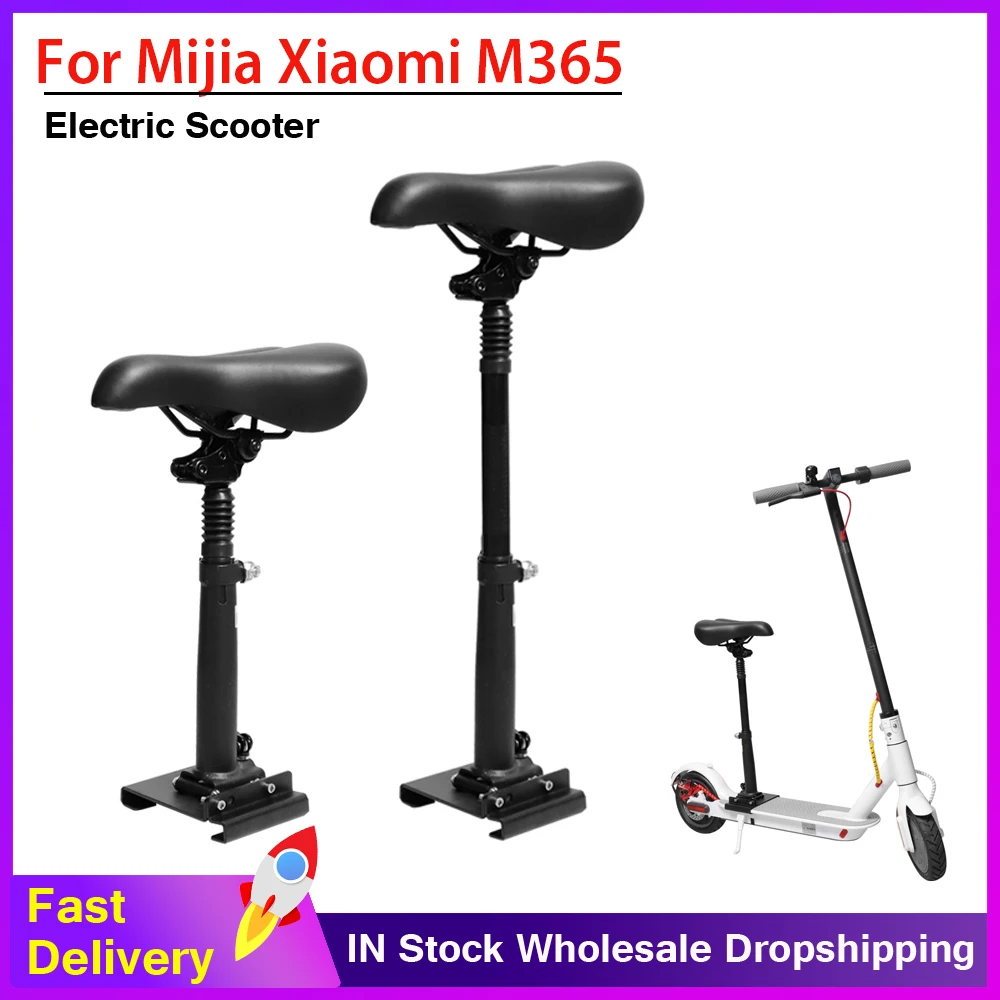 

Height Adjustable Saddle for Xiaomi M365 Electric Scooter Foldable Shock-Absorbing Folding Seat Chair Shock Seat Post Parts