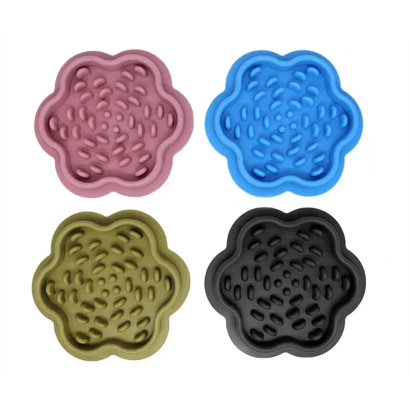 Silicone Pet Licking Pad Cat and Dog Slow Food Non-slip Placemat Pet Bowl Plant