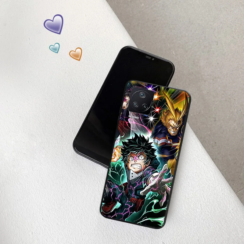 Black Matte Anti-Drop Phone Case For Xiaomi Poco X5 X4 X3 F5 F4 GT F3 M5 M4 M3 C51 C50 C40 Todoroki Shoto My Hero Academia Cover