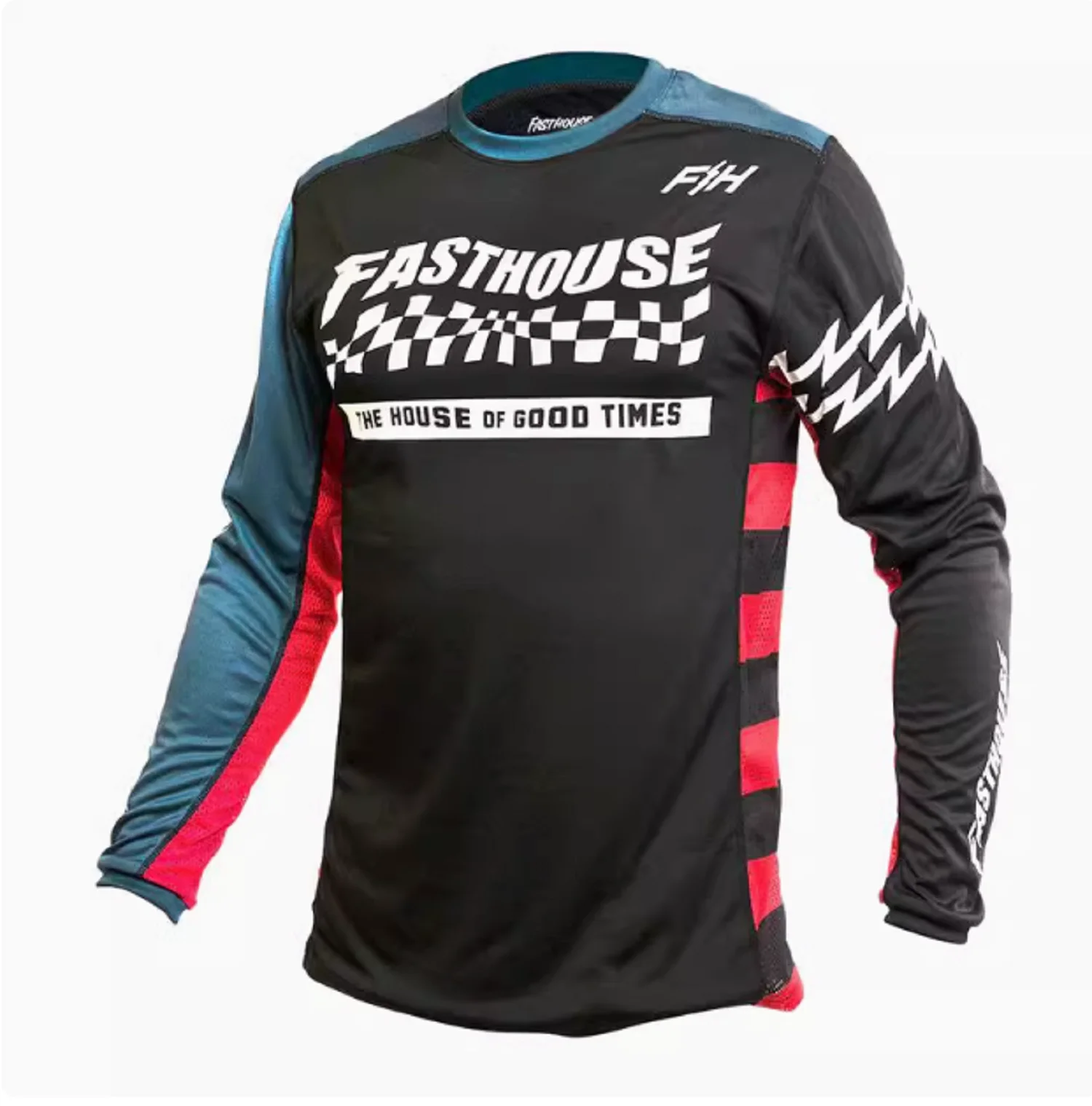 Off Road Motorcycle Jersey Endurance Race Mountain Bike Jersey Riding MTB DH Long Sleeved BMX Motorcycle Jersey # 21