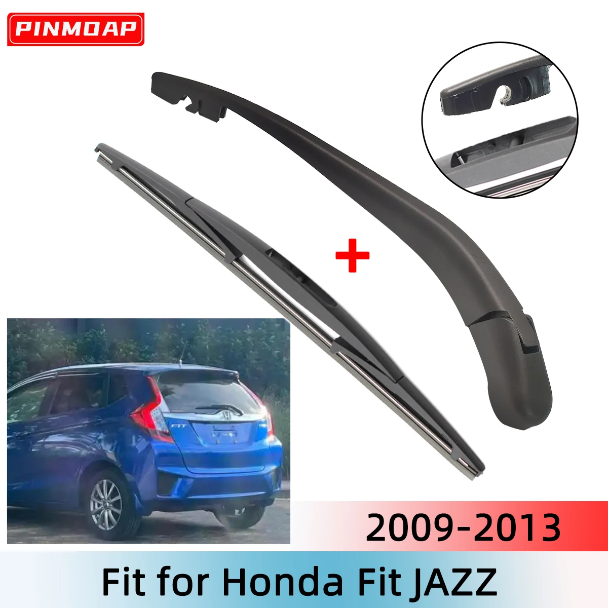 1/2PCS Heckscheibenwischerblatt Wischerarm Kit für Honda Fit JAZZ 2009--2013 Windschutzscheibe Windschutzscheibe Heckscheibe