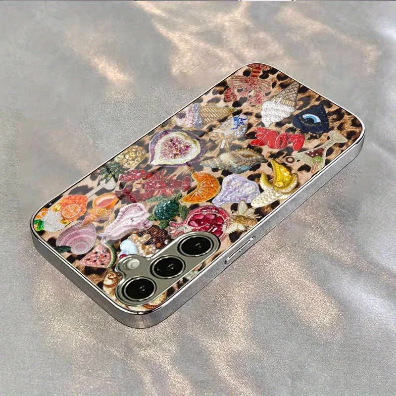 

High-end PhoneCase Electroplated Glass TPU PhoneCase for Samsung Galaxy S26 S25 S24 S23 S22 S21 FE,Ultra,Plus Dropresistant