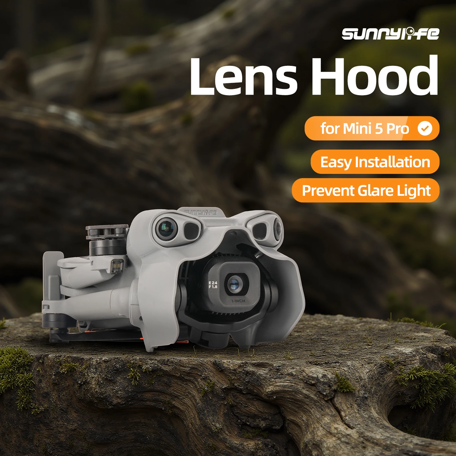Lens Camera Hood For DJI MINI 5 PRO Sunshade Anti-glare Lens Guard Gimbal Protective Cover Sunhood Drone Accessories