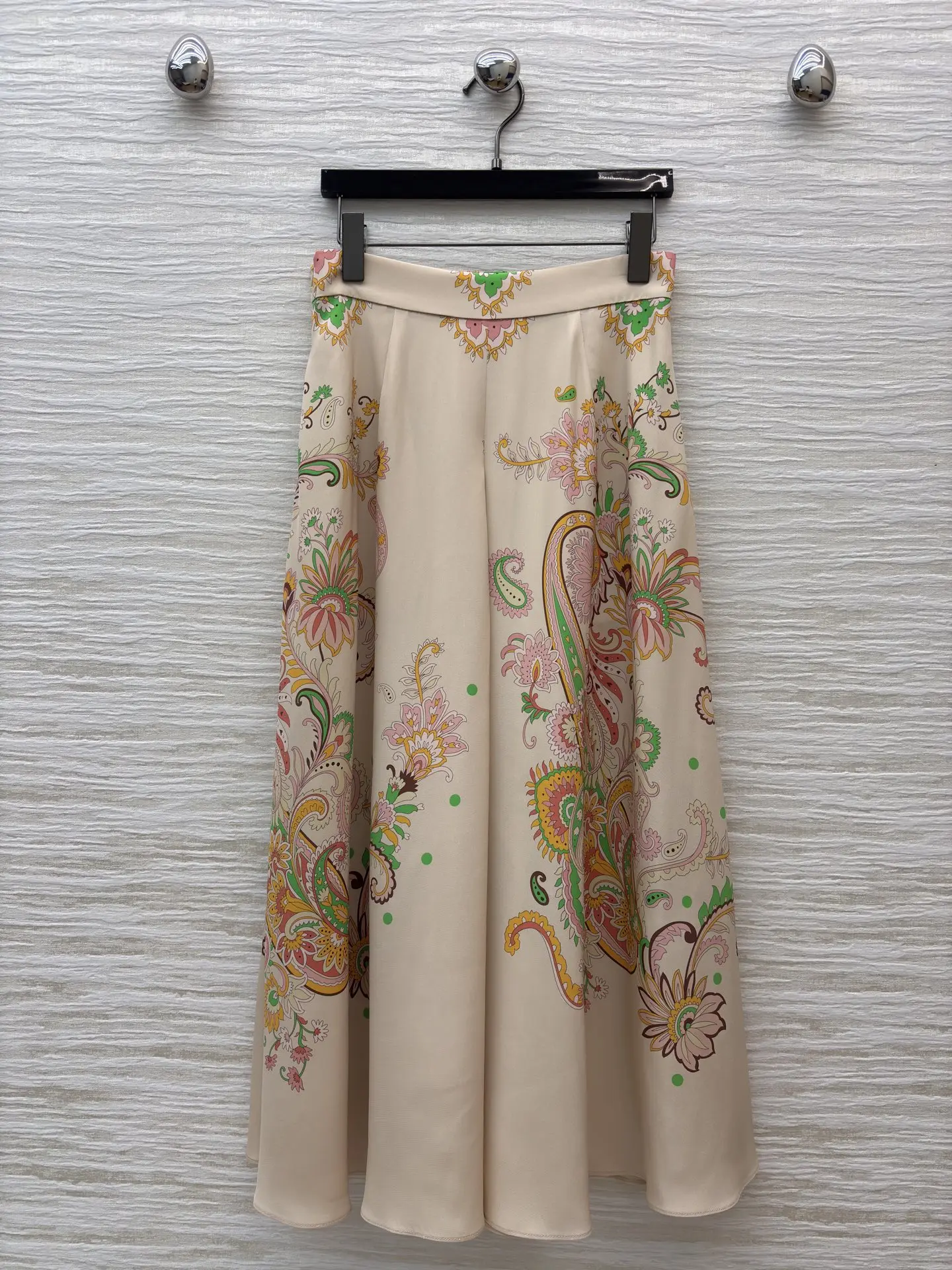 2026 Spring/Summer Paisley Printed Skirt