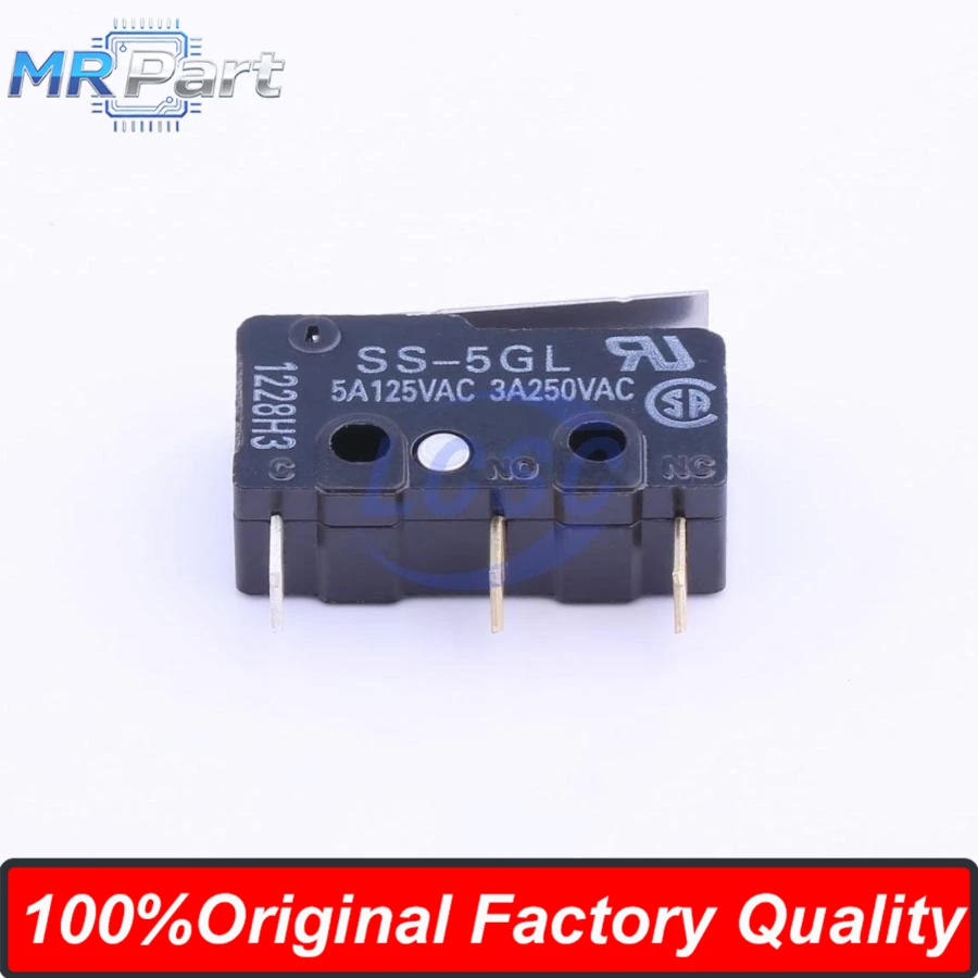 10pieces Original Factory Japan Switch SS-5GL Micro Switch DIP-3Pin Limit Switch 5A 125VAC With Handle Straight Lever