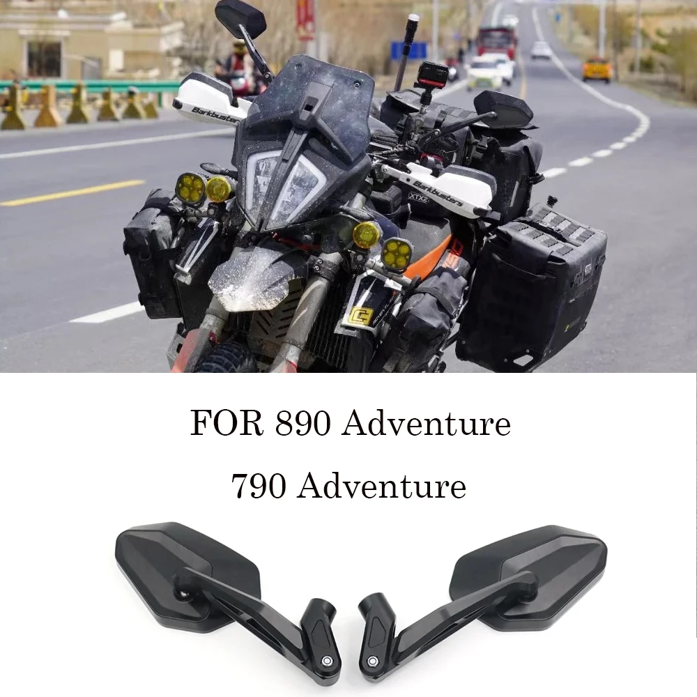 FOR 790 Adventure 890 Adventure  Motorcycle Anti-Glare Mirror  Adventure Side Mirror Folding Mirror Accessories