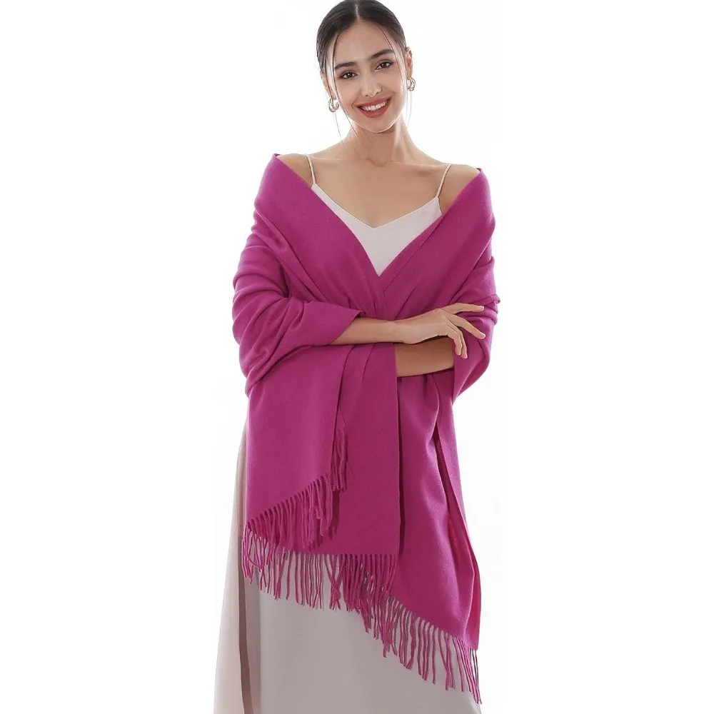 

Зимние шарфы для женщин, шали из пашмины, накидки для вечерних платьев, большие теплые мягкие шарфы