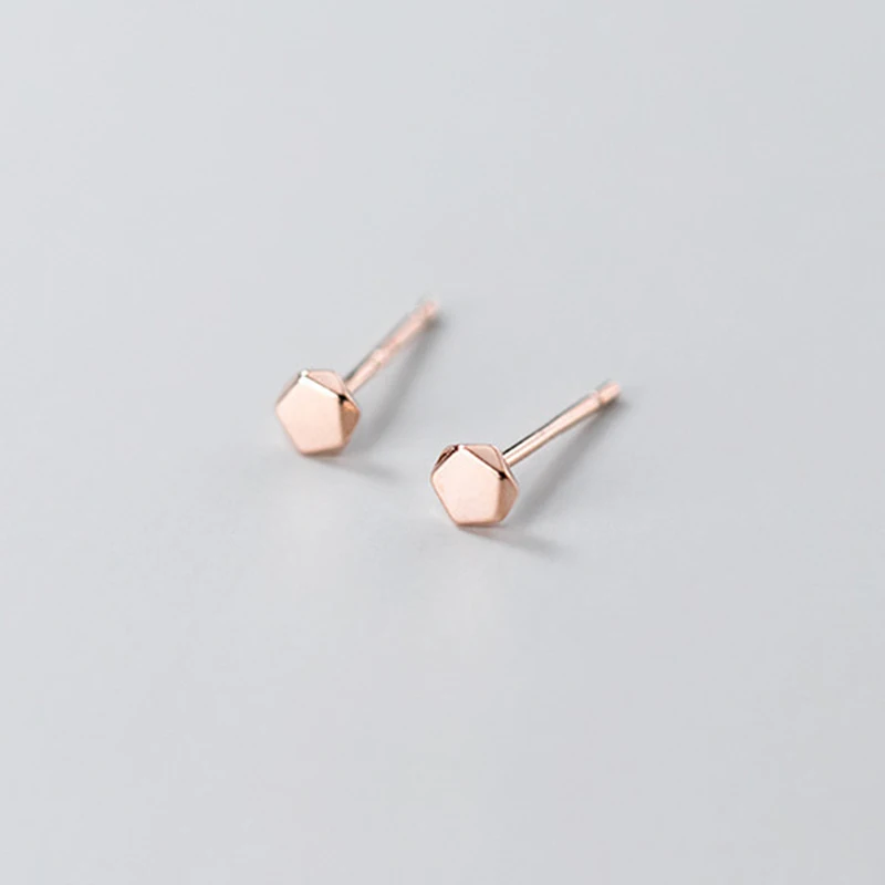 Modian Trendy Irregular Fashion Earring 100% 925 Sterling Silver Tiny Simple Stud Earrings For Women Silver Fine Jewelry Gift