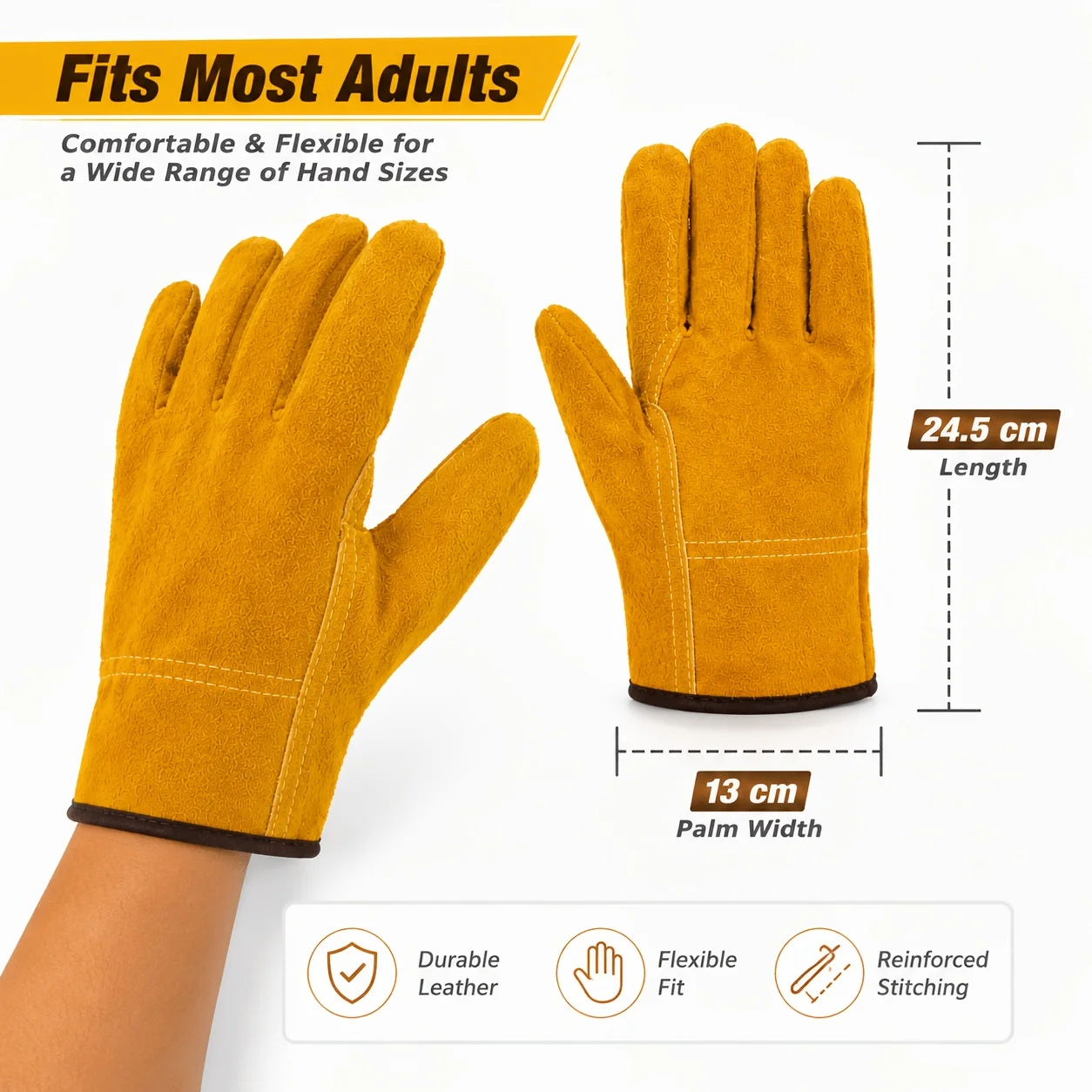 Rękawice robocze ze skóry owcz – Leather Driving Glove recenzja i cena