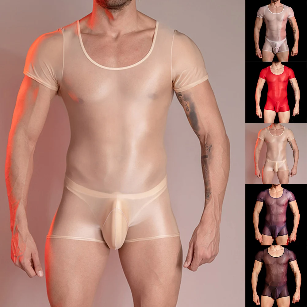 

Men Stretchy Leotard Solid Short Sexy Adult Costume For Women Sleeve High Elastic Soft Bodysuit Women Erotic Lingerie Underwear