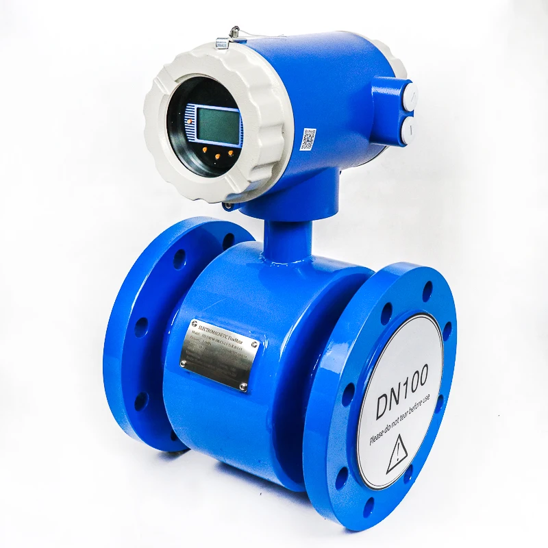 4-20mA Pulse Output Digital Electromagnetic Flowmeter For Milk Juice