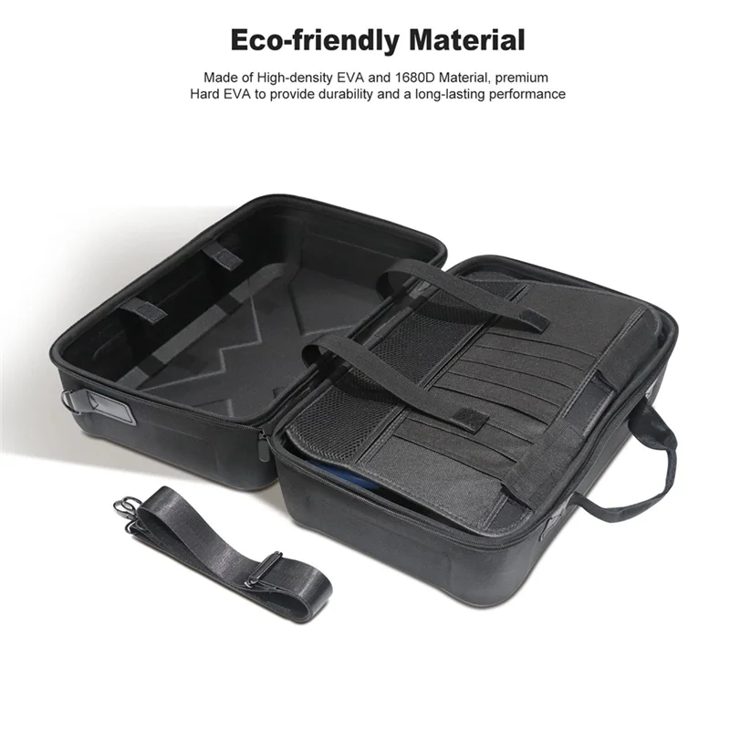 

-MEOF Hard EVA Carrying Case Travel Controller Storage Bag With Shoulder Strap For PS5 Slim, Easy To Use Durable