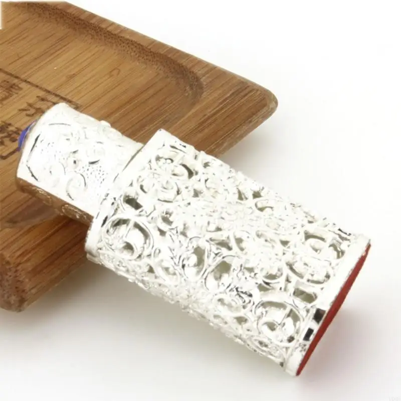 U0DE 3Ml Vintage Kim Loại Nước Hoa Chai Tinh Dầu Nhỏ Giọt Chai Bình Rỗng Lưu Trữ Chai Quà Tặng Trang Trí Đám Cưới