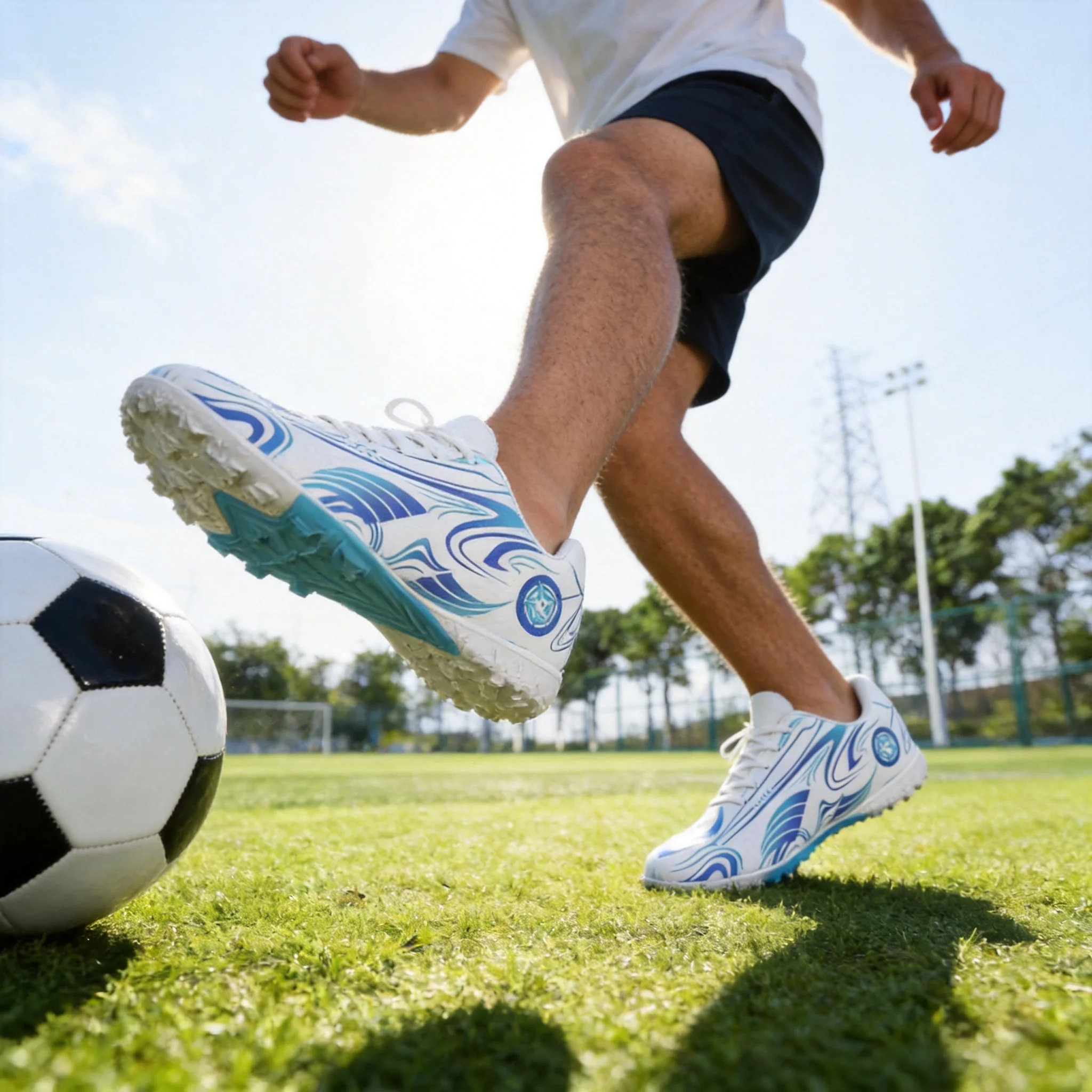 New Anti-Slip Soccer Cleats for Men, Adults, and Teens: Training Shoes with Short Studs