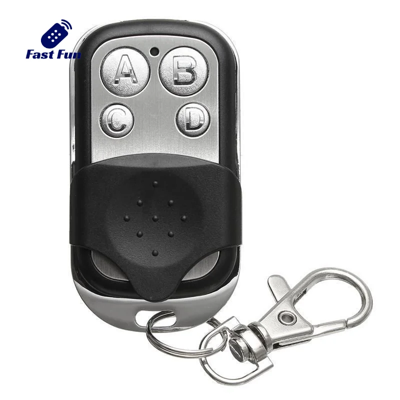 Door Remote 433Mhz 4 Channel Remote Control Use All 433 Mhz Fixed Code Rolling Code Key Chains Car Home And Garage 1 Pcs