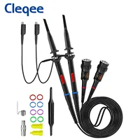 Cleqee P2200 2pcs 200MHz Oscilloscope Probe X1/X10 Safe BNC Test Lead Clip kit 10:1 Probe