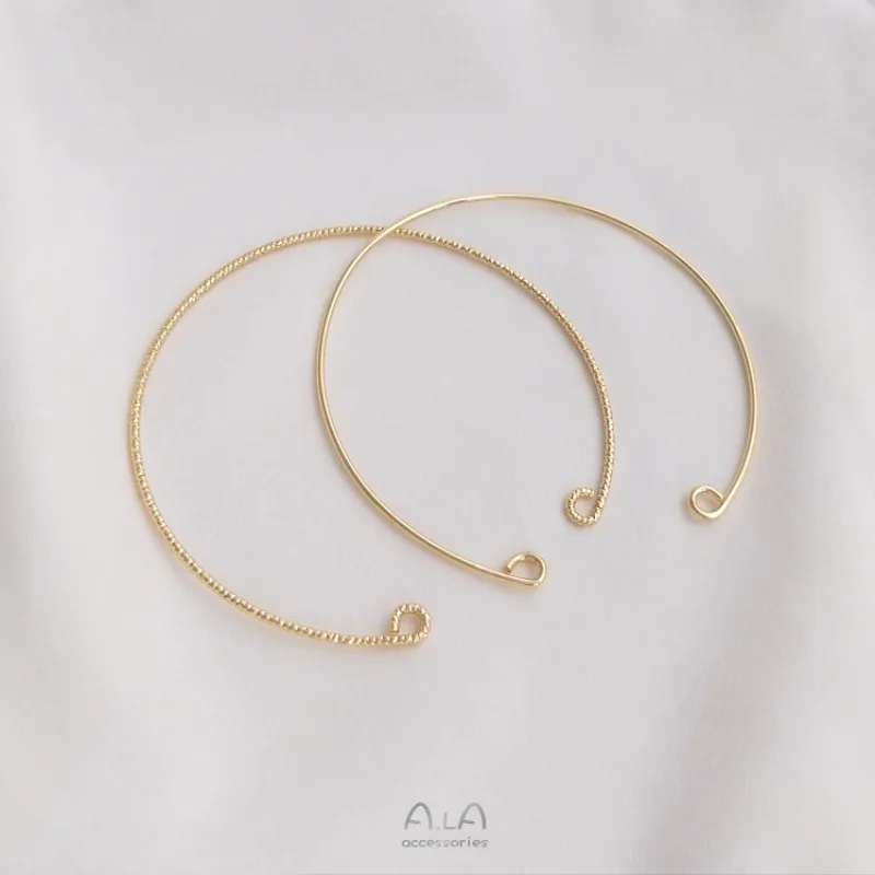 14K Gold-packed Color Opening 9-character Bracelet DIY Handmade Bracelet Ring Accessories Handmade Bracelet Jewelry Materials
