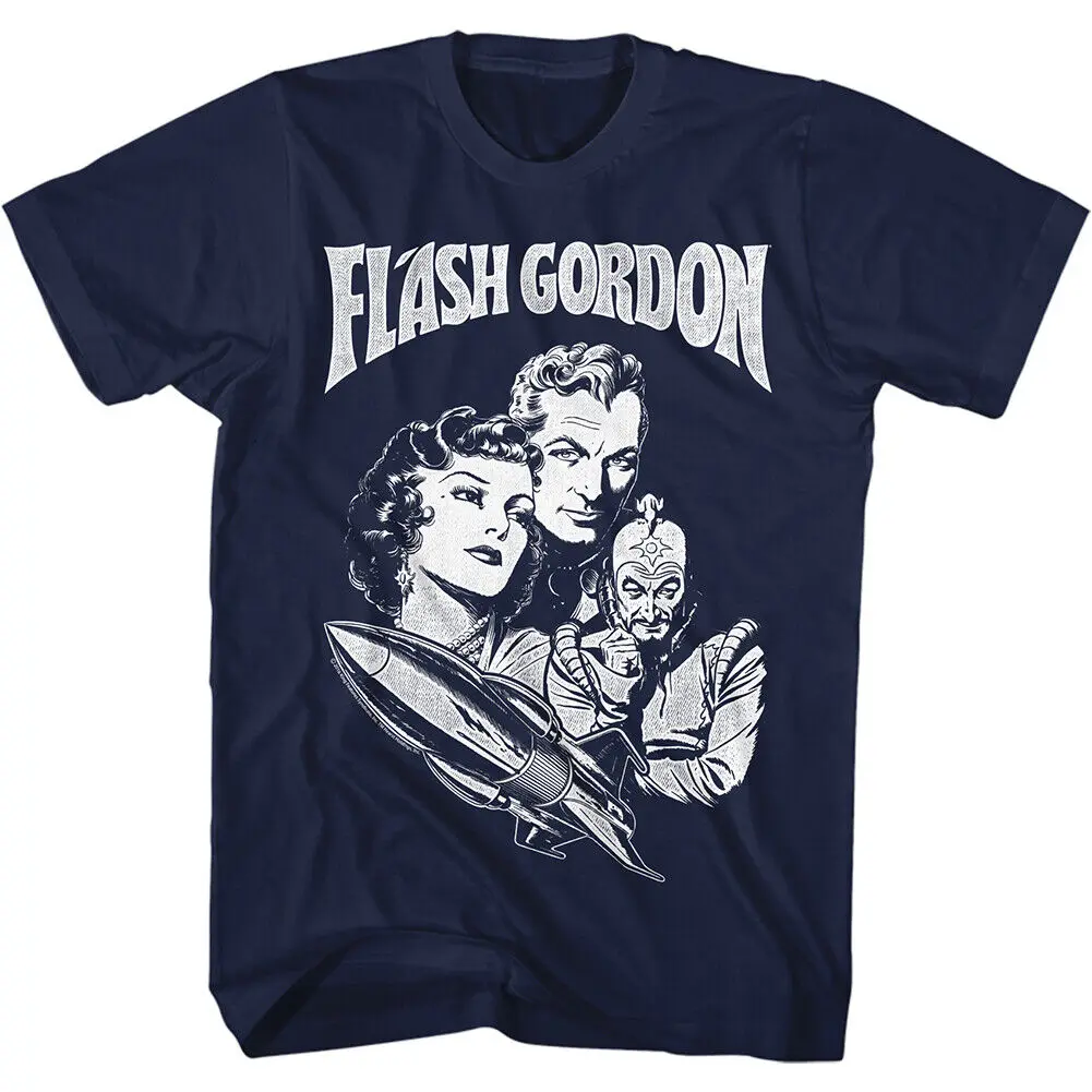 Flash Gordon Classic 80's Movie Ship Ming Princess Aura Men's T Shirt