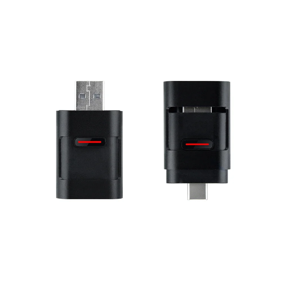 2 في 1 لاسلكي CarPlay Android Auto Adapter Plug & Play تحويل سلكي إلى دونجل لاسلكي للسيارات السلكية CarPlay السلكية