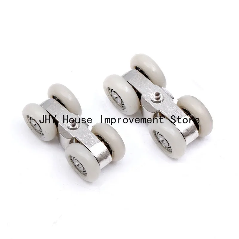 

1 пара роликов для раздвижных дверей с 4 колесами, фурнитура для подвесных домашних дверей