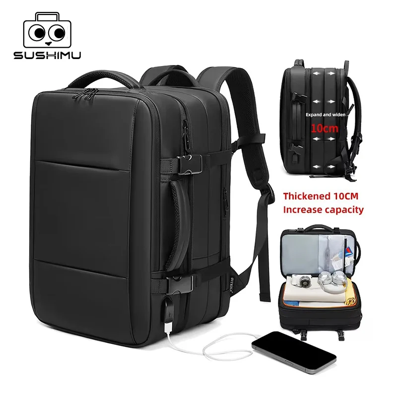 

Men's Expandable Business Backpack Large Capacity Backpack for Short Business Trips and Travel