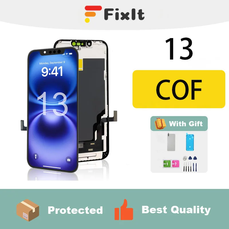 

COF For Iphone 13 Screen Replacement Incell 6.0 Inch Mobile Phone LCD Display Screen Digitizer Frame Full Assembly