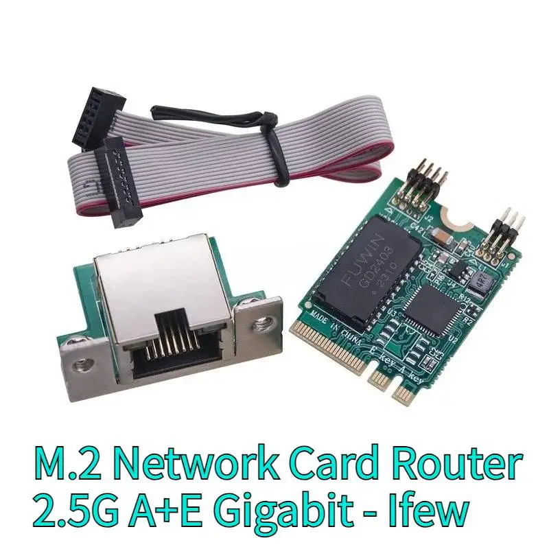 

M.2 Network Card Router 2.5G A+E Gigabit Portable Box COM Port Mini Pcie Bus Network Card Compatible With PC Computer RJ45 Parts