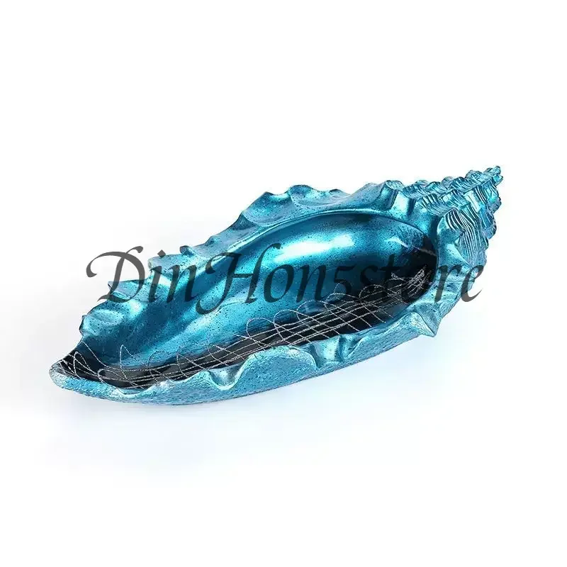Luxury Conch Sashimi Platter with Dry Ice Tray - Non-Toxic Porcelain Serving Dish for Sushi Salmon Crudo Presentation