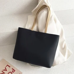 Spring Summer Fashion Simple Handbag For Women Girls Trendy Casual Tote Bag Large Capacity Simple Single Shoulder Underarm Bag